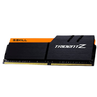 G.SKILL 芝奇 Trident Z三叉戟系列 DDR4 3200MHz 台式机内存 黑橙 32GB 16GB*2 F4-3200C16D-32GTZKO