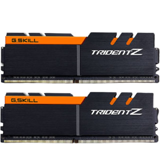 G.SKILL 芝奇 Trident Z三叉戟系列 DDR4 3200MHz 台式机内存 黑橙 32GB 16GB*2 F4-3200C16D-32GTZKO