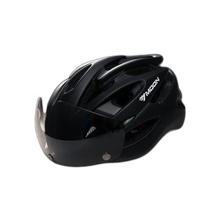MOON MV88 自行车头盔 黑底红白 L 一镜片