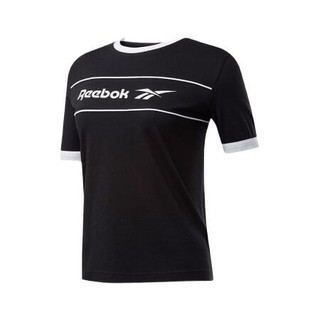 Reebok 锐步 CL F LINEAR TEE 女子运动T恤 FK2784 黑色 S