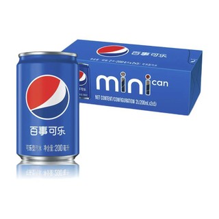 pepsi 百事 可乐 200ml*20听 mini罐