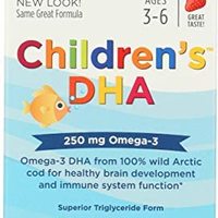 Nordic Naturals Children's Dha, 250 mg, Strawberry, 180 Softgels, 100 g