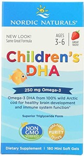 Nordic Naturals Children's Dha, 250 mg, Strawberry, 180 Softgels, 100 g