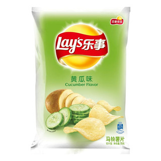 Lay\'s 乐事 马铃薯片 黄瓜味 70g*3袋
