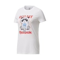 Reebok 锐步 GRAPHIC TEE 2 女子运动T恤 FQ5049 白色 S