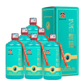 MOUTAI 茅台 艺术熊猫 蓝色 53%vol 酱香型白酒 500ml*6瓶 整箱装