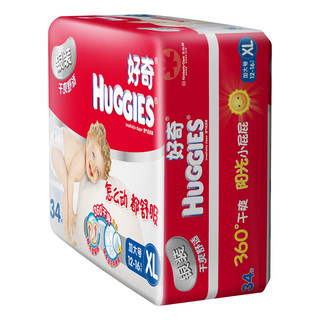 HUGGIES 好奇 银装系列 纸尿裤 XL34片