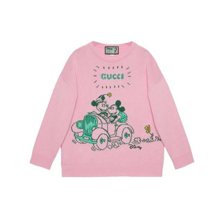 GUCCI 古驰 X Disney 女士圆领毛衣 606201 XKA7O 5098 粉色 S