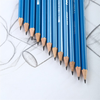 STAEDTLER 施德楼 100 六角杆铅笔 蓝色 4H 12支装