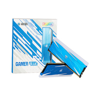 GALAXY 影驰 GAMER系列 GAMER BLUE DDR4 2666MHz RGB 台式机内存 灯条 蓝色 16GB 8GB*2