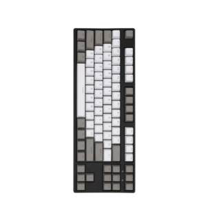 GANSS 迦斯 GS87-C 87键 有线机械键盘 灰白双色 Cherry青轴 单光