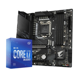 GIGABYTE 技嘉 Z590I AORUS ULTRA itx迷你雕 MATX主板（intel LGA1200、Z590）+英特尔 酷睿i7-11700F CPU套装