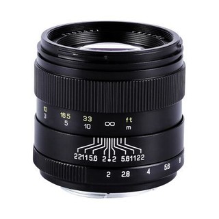 ZHONGYI OPTICAL 中一光学 85mm F2.0 标准定焦镜头 富士卡口 黑色 55mm+遮光罩+中一高清 UV镜+微距镜