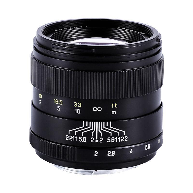 ZHONGYI OPTICAL 中一光学 85mm F2.0 标准定焦镜头 佳能EF卡口 55mm+遮光罩+中一高清UV+微距镜