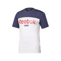 Reebok 锐步 TE BL SS TEE 男子运动T恤 FI1951 藏青/白 M