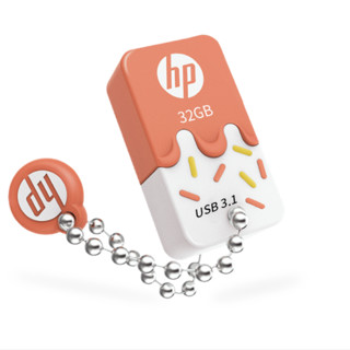 HP 惠普 X778 USB 3.1 U盘 珊瑚橘 32GB USB-A