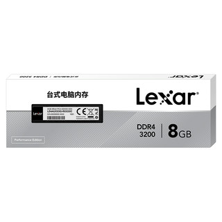 Lexar 雷克沙 DDR4 2666MHz 台式机内存 黑色 16GB LD4AU016G-R2666C