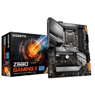 GIGABYTE 技嘉 Z590 GAMING X 魔鹰 ATX主板（intel LGA1200、Z590）+英特尔 酷睿i7-11700KF CPU套装