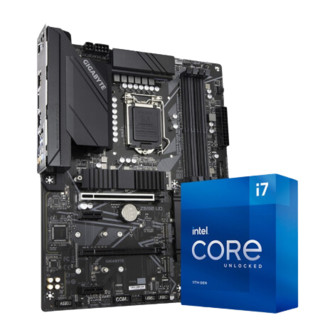 GIGABYTE 技嘉 Z590 UD 耐久大板 ATX主板（intel LGA1200、Z590）+英特尔 酷睿i7-11700K CPU套装