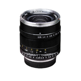 ZHONGYI OPTICAL 中一光学 17mm F0.95 标准定焦镜头 Micro 4/3卡口 58mm 黑色+58mm uv