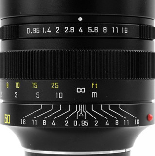 ZHONGYI OPTICAL 中一光学 50mm F0.95 标准定焦镜头 徕卡M卡口 58mm+UV 镜片+自动对焦转接环