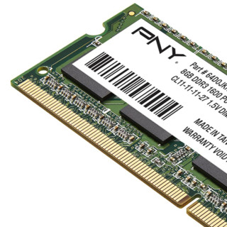 PNY 必恩威 PC34–12800 DDR3 1600MHz 笔记本内存 绿色 8GB
