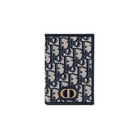 Dior 迪奥 30 MONTAIGNE系列 Oblique 女士护照套 S2095UTZQ_M928 蓝色
