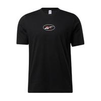 Reebok 锐步 CL GLITCH TEE 中性运动T恤 GJ5826 黑色 L