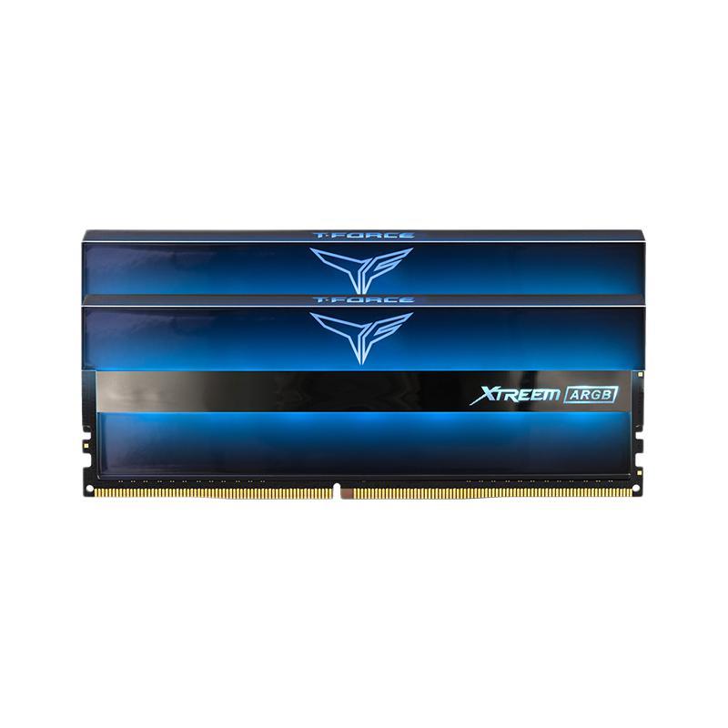 Team 十铨 T-FORECE电竞系列 幻境 DDR4 4000MHz RGB 台式机内存 黑色 16GB 8GB*2