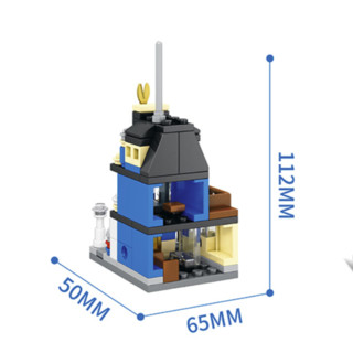 SEMBO BLOCK 森宝积木 街景系列 SD6608 理发店