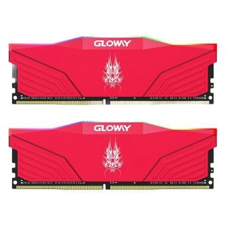 GLOWAY 光威 弈Pro系列 DDR4 3200MHz RGB 台式机内存 红色 16GB 8GBx2