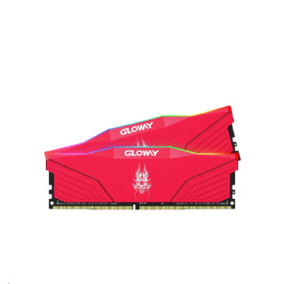 GLOWAY 光威 弈Pro系列 DDR4 3200MHz RGB 台式机内存 红色 16GB 8GBx2