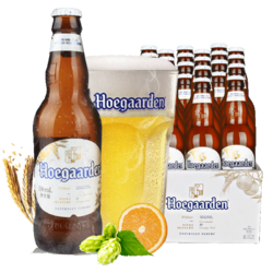 Hoegaarden 福佳 比利时风味啤酒 Hoegaarden福佳白啤酒整箱330ml*24瓶