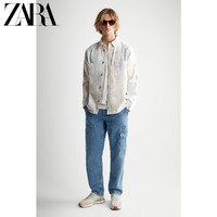 ZARA [折扣季]男装 直筒版型 口袋工装风牛仔裤 07036400405
