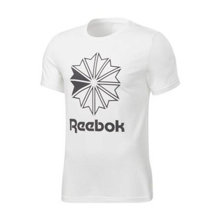 Reebok 锐步 CL BIG LOGO TEE 男子运动T恤 DT8117 白色 M