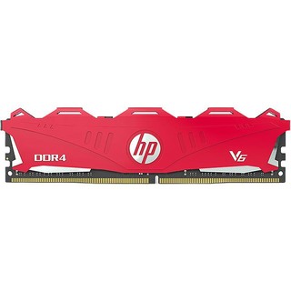 HP 惠普 V6 DDR4 2666MHz 台式机内存 红色 8GB