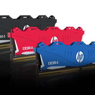 HP 惠普 V6 DDR4 2666MHz 台式机内存 红色 8GB