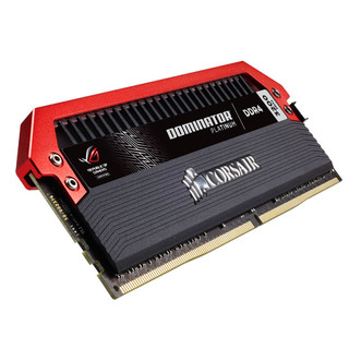 USCORSAIR 美商海盗船 统治者铂金系列 ROG红色定制款 DDR4 3200MHz 台式机内存 红色 16GB 4GB*4