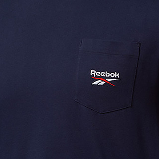 Reebok 锐步 Classics 中性运动T恤 FT7373 藏青色 S