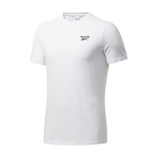 Reebok 锐步 CL F SMALL VECTOR TEE 中性运动T恤 GC9268 白色 XXL