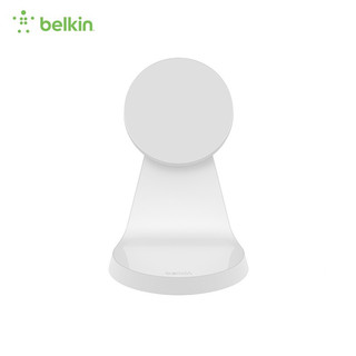 belkin 贝尔金 苹果无线充电器 iPhone手机充电支架 MagSafe磁吸充电 立式桌面手机支架 WIB003白