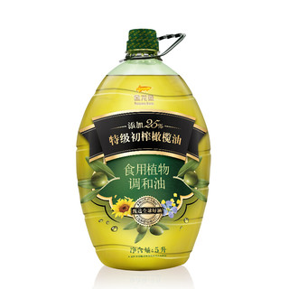 金龙鱼 添加25% 初榨橄榄油 食用植物调和油 5L