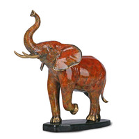 铜艺世家 焱彩灼色系列 铜大象摆件