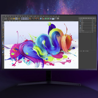 SAMSUNG 三星 U32J592UQC 32英寸 VA G-sync FreeSync 显示器(3840×2160、60Hz）