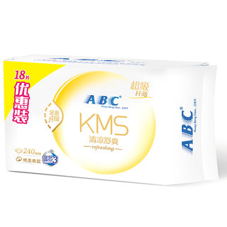 ABC KMS清凉舒爽纤薄日用卫生巾 24cm*18片