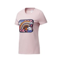 Reebok 锐步 RSC W T-SHIRTS 女子运动T恤 GN9896 粉色 S