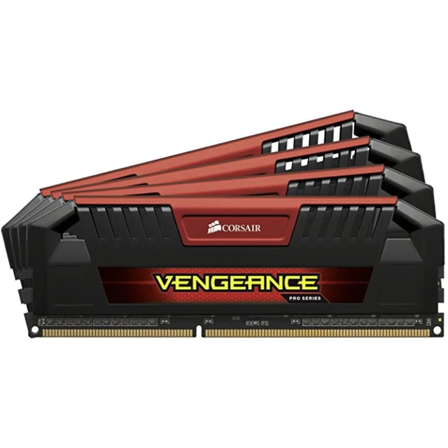 USCORSAIR 美商海盗船 复仇者Pro系列 DDR3 2400MHz 台式机内存 黑红 32GB 8GB*4 ‎CMY32GX3M4A2400C11R