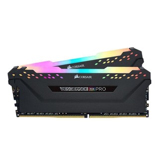 USCORSAIR 美商海盗船 复仇者RGB PRO系列 DDR4 2666MHz RGB 台式机内存 黑色 16GB 8GB*2