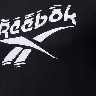 Reebok 锐步 GS BrandedCrewTee 男子运动T恤 FK6038 黑色/白色 XL