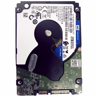 Western Digital 西部数据 蓝盘系列 2.5英寸 台式机硬盘 2TB（SMR、5400rpm、128MB）WD20SPZX